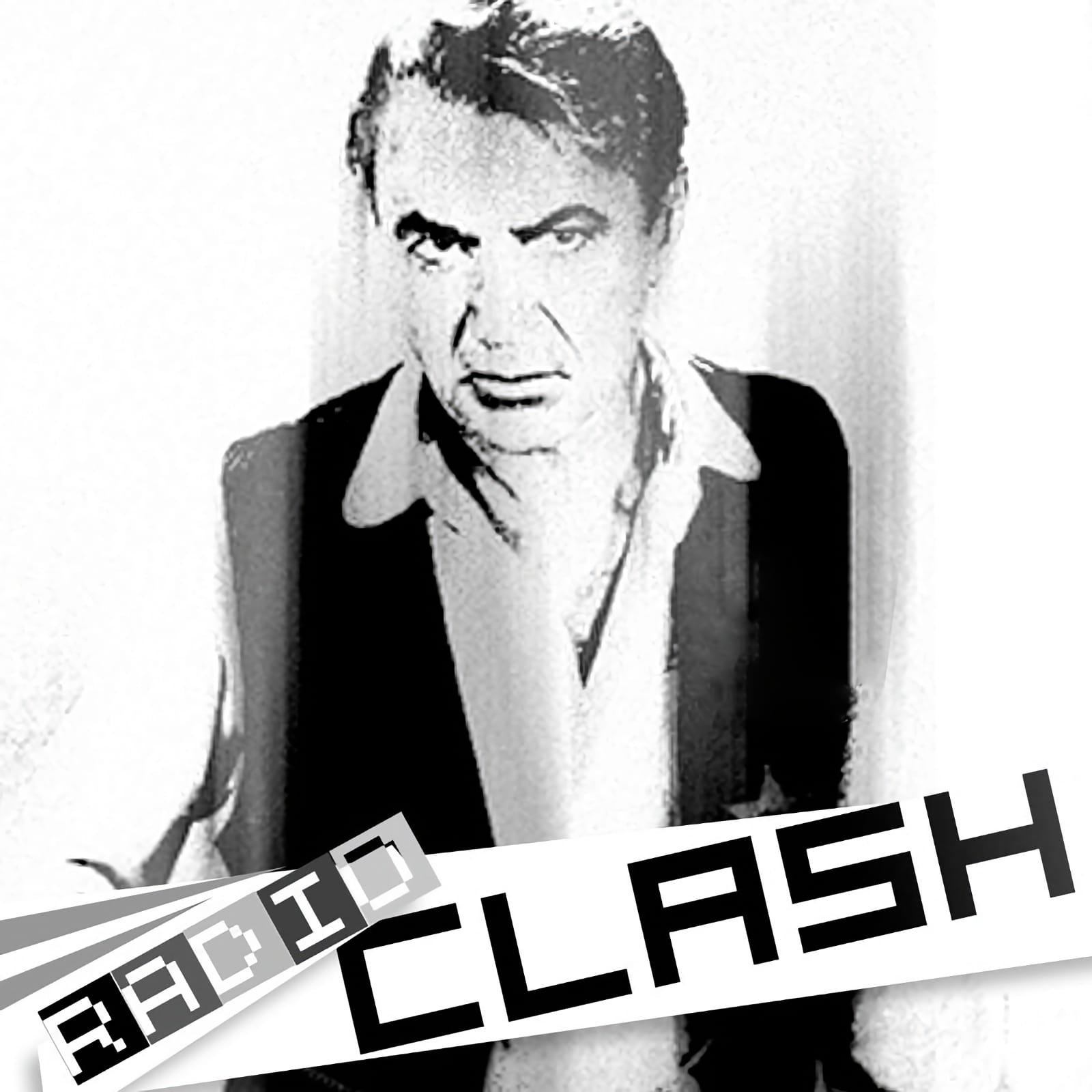 Radio Clash premiere! music mashup podcast first 2004 cover shows logo and Gary Cooper in High Noon