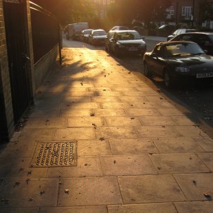 Photo of sunset on street golden Radio Clash Show 36: Banana Heatwave! eclectic music podcast cover