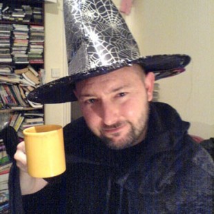 Kirk as a witch with mug Radio Clash 51: 51st Late n’ Spooky Edition mashup music eclectic podcast cover