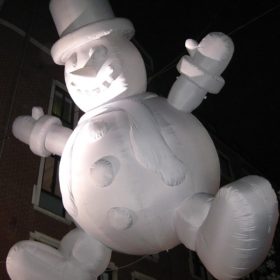 Photo of giant inflatable snowman Radio Clash 57: Xmess Survival Guide music mashup xmas christmas podcast eclectic