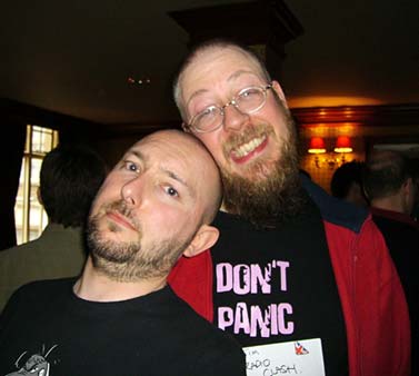 UK Britcaster / Podshow meetup Tim and Kirk at the meetup - photo by Scott