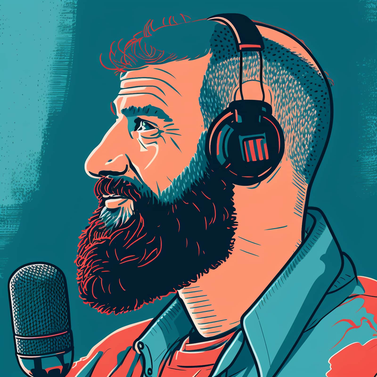 Podcasting Bearded Podcaster podcasts