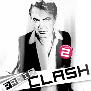 Radio Clash 100: Unofficial Pirated Birthday Show eclectic music mashup podcast Radio clash is 2 years old! cover shows Gary Cooper in High Noon with I Am 2 badge