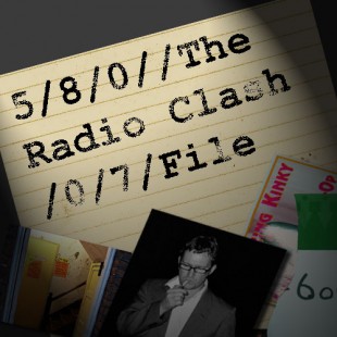 RC 132: The Radio Clash File with Celebrity Murder Party and Mark Whoboy eclectic mashup music podcast spy theme espionage cover shows a secret file