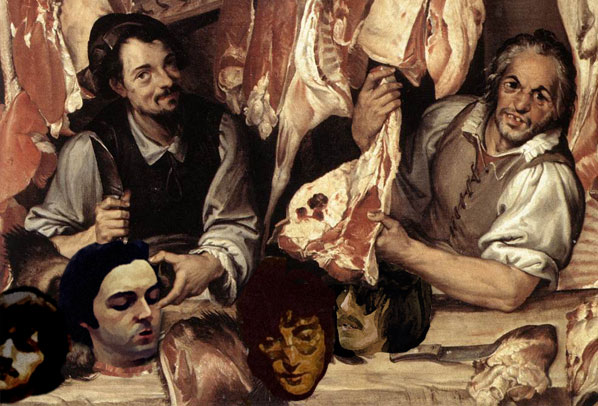 RC 169: Beatles Butchers (Beatles #6) podcast mashup eclectic music cover shows Butcher Boy (after ?) Rennaissance Dutch painting