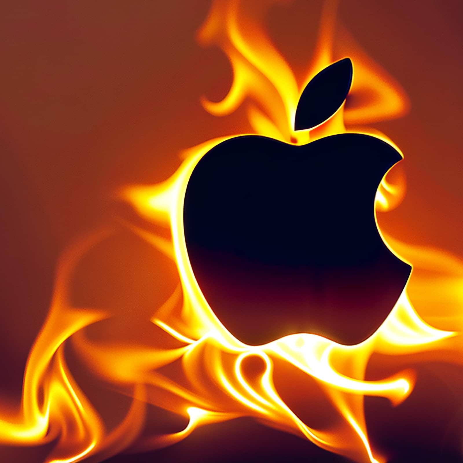 Apple flames