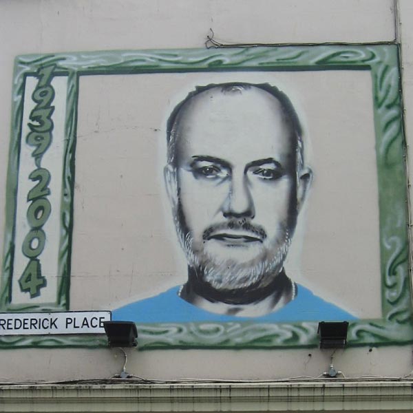 Mural of John Peel RC 195: Keep It Peel mashup eclectic music podcast cover