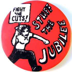 Original 1977 design Stuff the Jubilee badge.