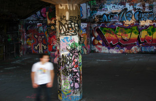 Graffiti and Skater, 2009 by Tim Baker