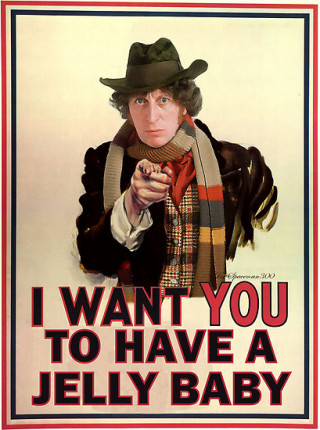 Tom Baker want you to have a jelly baby