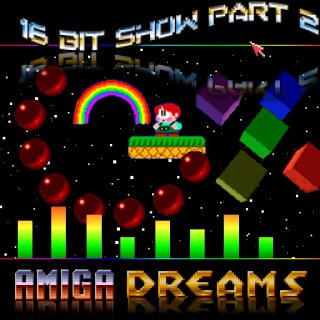 RC 268: 16-bit Show Part 2 – Amiga Dreams 8bit 16bit home computer game music electronic cover mashup of Commodore games demo scene trackers mixed together Rainbow Islands Gods