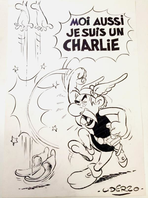 Uderzo - Charlie Hebdo response