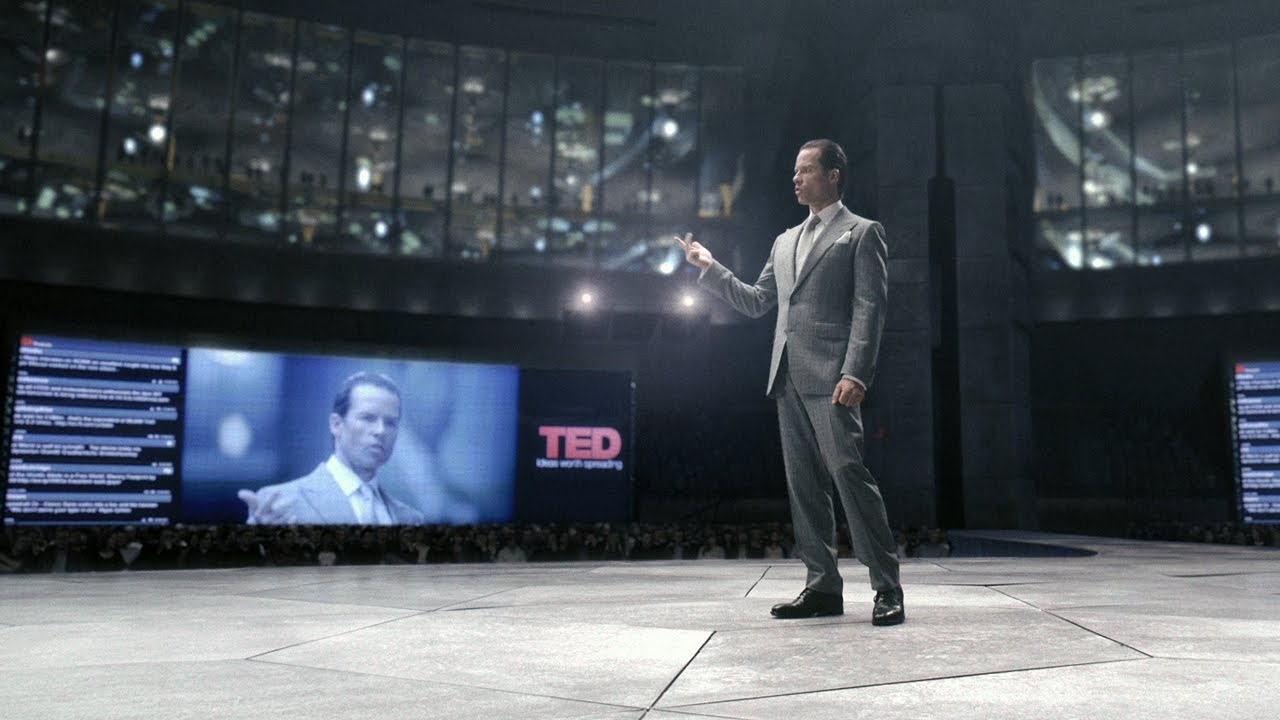 Peter Weyland at TED 2023