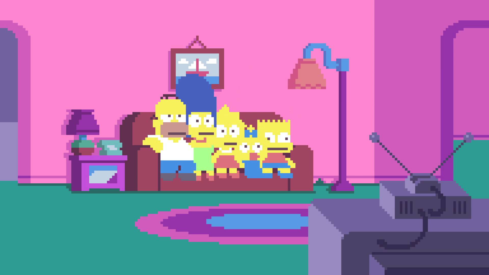 Simpsons pixel version