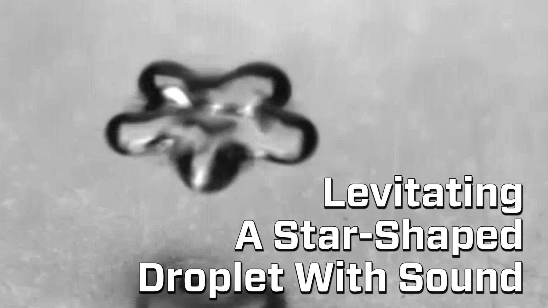 Levitate liquid with sound