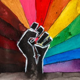 RC 326: A Line In The Sand (Black Lives Matter Pt 1) clectic music mashup podcast bootleg bastard pop politics BLM civil rights black power fist LGBTQ rainbow