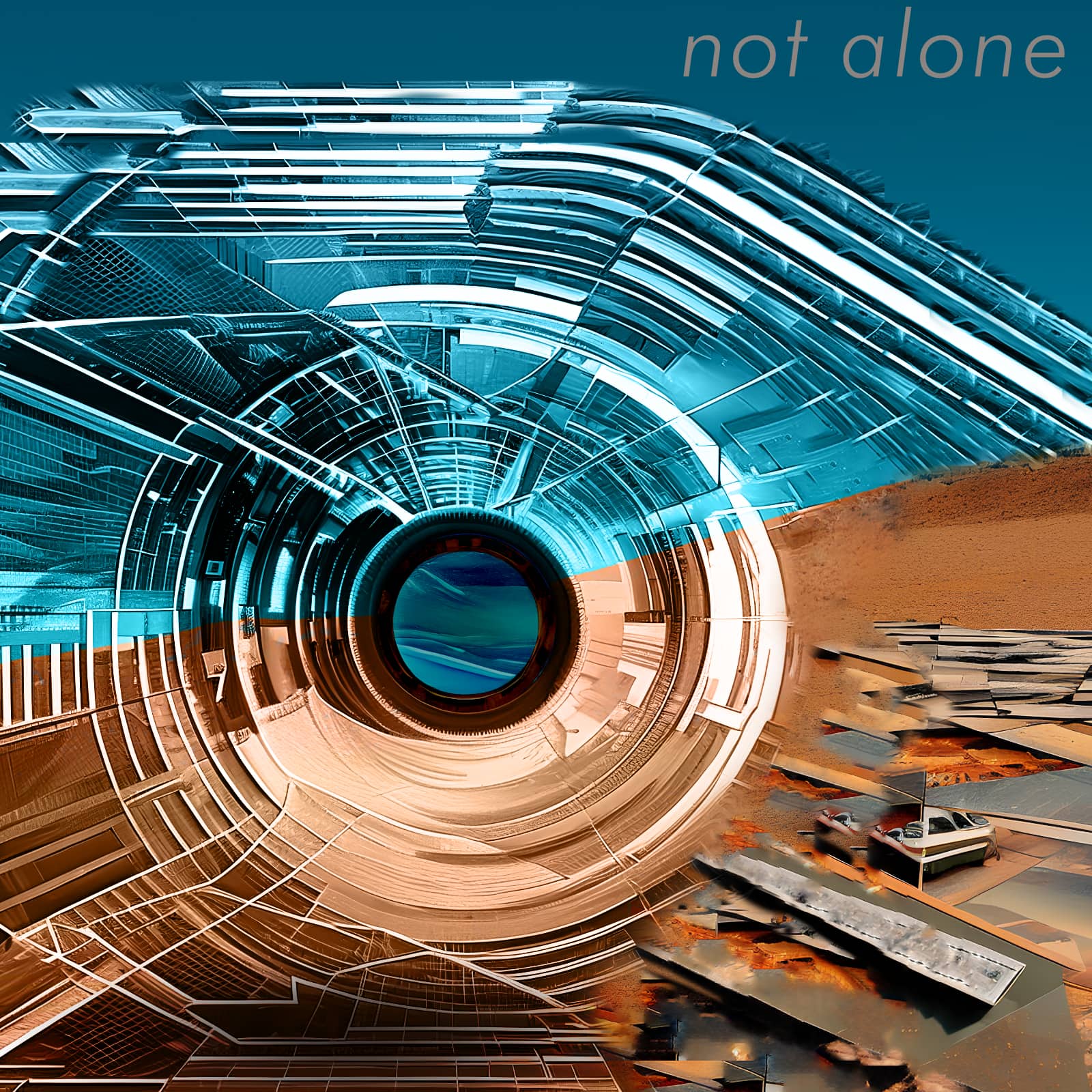 Radio Clash 378: Not Alone mashup music eclectic podcast - AI collage